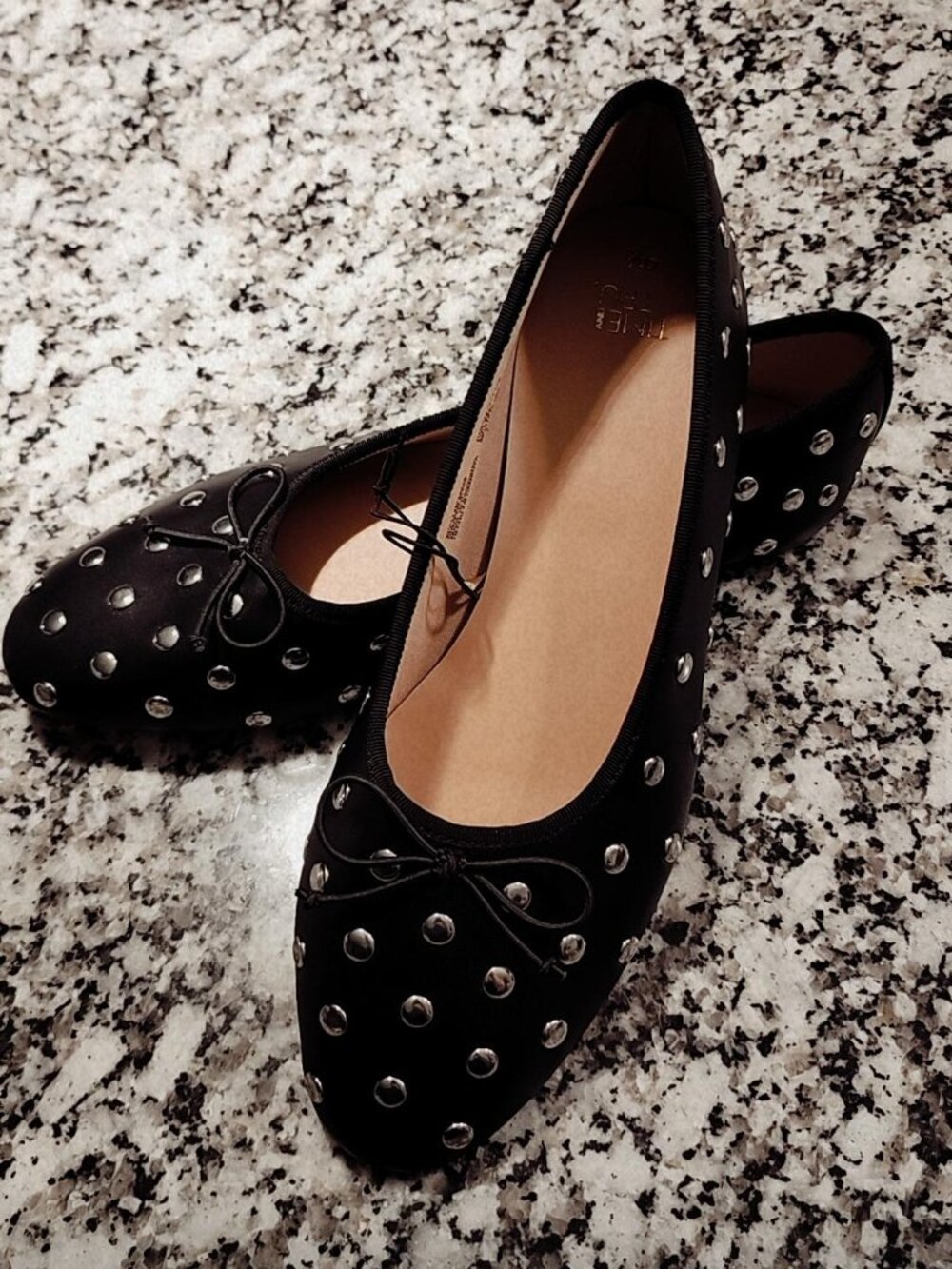 NWT Time and Tru Women's Studded Ballet Flat